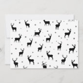 メリークリスマススクリプトトナカイのクリスマスフォト シーズンカード (裏面)