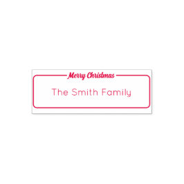 メリークリスマススクリプトファミリー名文字テンプレート セルフインキングスタンプ