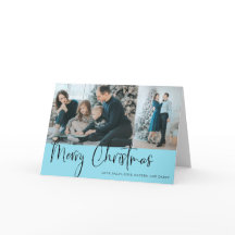 メリークリスマススクリプトフォトコラージホリデーブルー