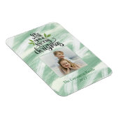 メリークリスマススクリプトフォトホリデー挨拶 マグネット (右側)