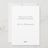 メリークリスマススクリプトフォトレッド シーズンカード (裏面)