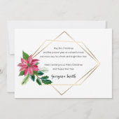 メリークリスマススクリプトフローラ(金ゴールドビーズ付きフレーム) (裏面)