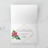 メリークリスマススクリプトフローラ(金ゴールドビーズ付きフレーム) シーズンカード (内部)