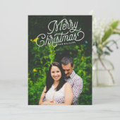 メリークリスマススクリプトホリディフォトカード シーズンカード (スタンド正面)