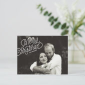 メリークリスマススクリプトホリディフォトポストカード シーズンポストカード (スタンド正面)