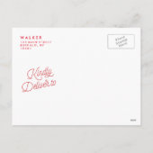 メリークリスマススクリプトホリディフォトポストカード シーズンポストカード (裏面)