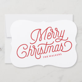 メリークリスマススクリプトホリデーカード シーズンカード