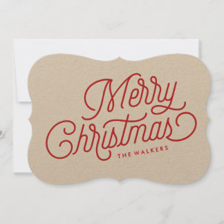 メリークリスマススクリプトホリデーカード シーズンカード