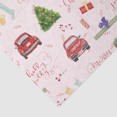 メリークリスマススクリプトホリデーツリーカーパターンWr 薄葉紙 (詳細)