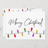 メリークリスマススクリプトホリデーライトファミリー名 (正面/裏面)