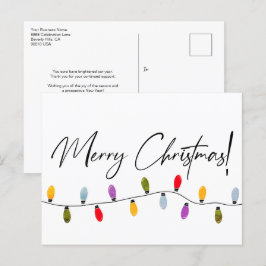 メリークリスマススクリプトホリデーラ企業のイト シーズンポストカード