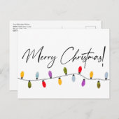 メリークリスマススクリプトホリデーラ企業のイト シーズンポストカード (正面/裏面)