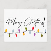 メリークリスマススクリプトホリデーラ企業のイト シーズンポストカード (正面)