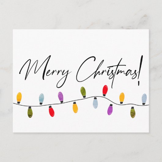 メリークリスマススクリプトホリデーラ企業のイト シーズンポストカード (正面)