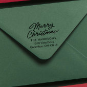 メリークリスマススクリプトホリデー差出人住所 セルフインキングスタンプ