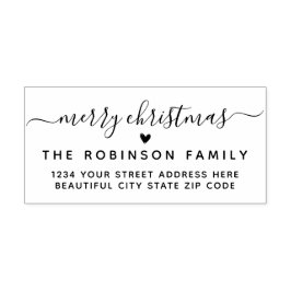 メリークリスマススクリプトホリデー差出人住所 ラバースタンプ