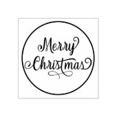 メリークリスマススクリプトラウンド差出人住所 ラバースタンプ (インプリント)