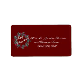 メリークリスマススクリプトリースホリデーアドレス ラベル