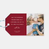 メリークリスマススクリプトレタリング2写真 ギフトタグ (裏面横)