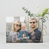 メリークリスマススクリプトレタリング2写真 シーズンカード (スタンド正面)