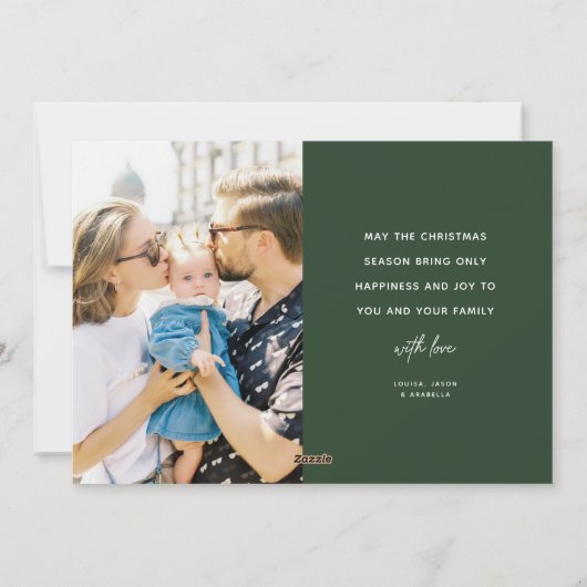 メリークリスマススクリプトレタリング2写真 シーズンカード (裏面)