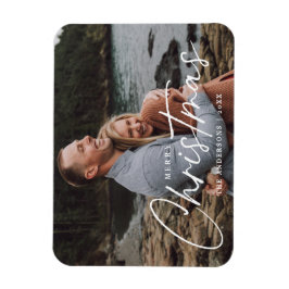 メリークリスマススクリプト休日の写真 マグネット