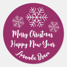 メリークリスマススクリプト名スノーフレークPinkMarsala