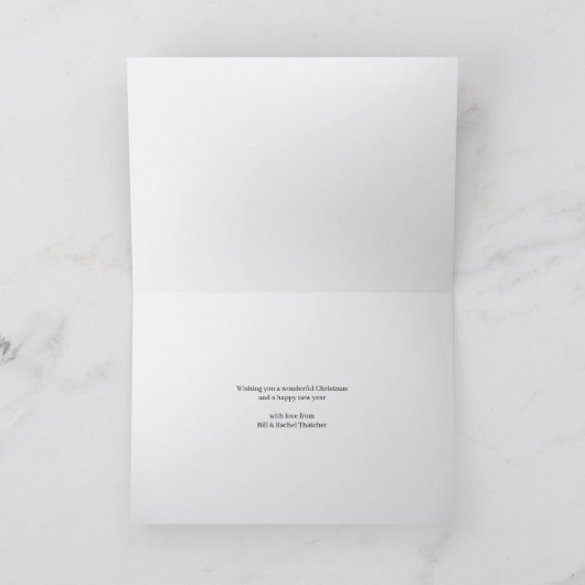 メリークリスマススクリプト水の色スタッグと鹿 シーズンカード (内部)