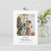 メリークリスマススクリプト海軍プレイドタータンチェック写真 シーズンカード (スタンド正面)