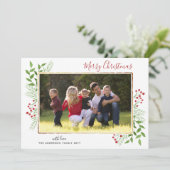 メリークリスマススクリプト離れの金ゴールド写真 シーズンカード (スタンド正面)