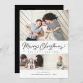 メリークリスマススクリプト3数々のコラージュ – 写真 シーズンカード (正面/裏面)