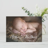 メリークリスマススクリプト |ホリデーフォトカード シーズンカード (スタンド正面)