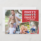 メリークリスマススクリプモダント緑3枚の写真 (正面)