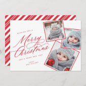 メリークリスマススクリプ数々のト – Photo RED シーズンカード (正面/裏面)