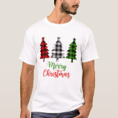 メリークリスマススクワッド紅白グリーンクリスマス Tシャツ (正面)