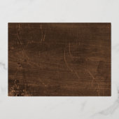 メリークリスマススク素朴リプト2フォト金ゴールド 箔シーズンカード (裏面)