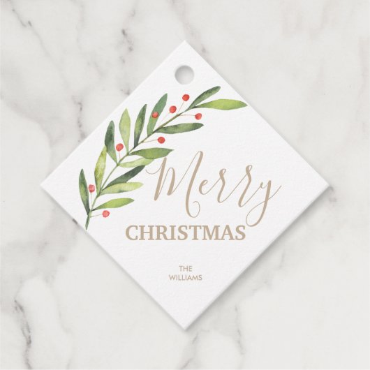 メリークリスマスススススクエアの枝と果実 フェイバータグ (正面)