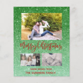 メリークリスマスススススパークルグリッター写真予算 (正面)