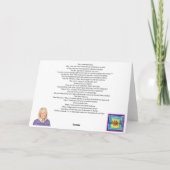 メリークリスマスススススパークル空白のカード サンキューカード (裏面)