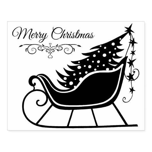 メリークリスマスススススレーの休日 ラバースタンプ (インプリント)