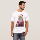 メリークリスマススススヌープ犬サンタクラウスの衣装3234 Tシャツ (正面フル)