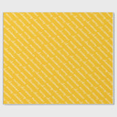 メリークリスマススタイリッシュのモダン黄色い贈り物 ラッピングペーパー (フラット)