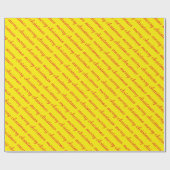 メリークリスマススタイリッシュのモダン黄色い贈り物 ラッピングペーパー (フラット)