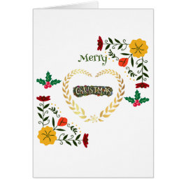 メリークリスマススタイリッシュホリデーカード