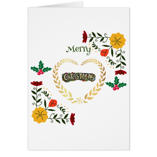 メリークリスマススタイリッシュホリデーカード (正面)