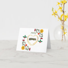 メリークリスマススタイリッシュホリデートレンディー カード