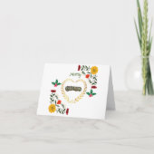 メリークリスマススタイリッシュホリデートレンディー カード (正面)