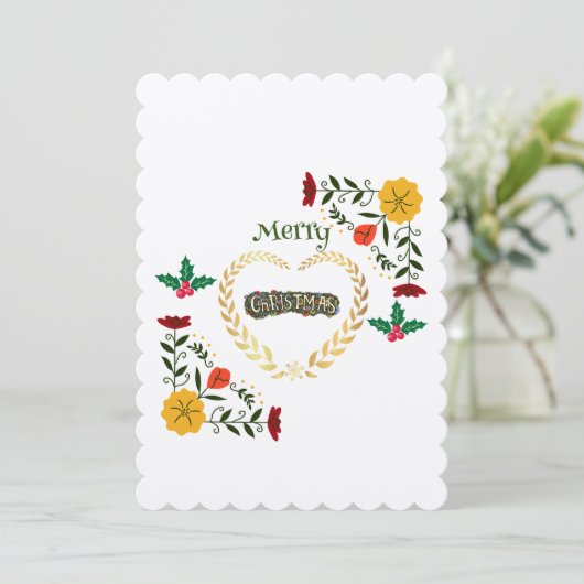 メリークリスマススタイリッシュホリデートレンディー シーズンカード (スタンド正面)