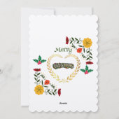 メリークリスマススタイリッシュホリデートレンディー シーズンカード (裏面)