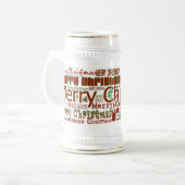 メリークリスマススタイン ビールジョッキ (正面左)